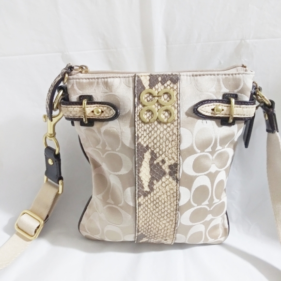 Coach Handbags - Coach Colette # M1082-44752 Python Crossbody